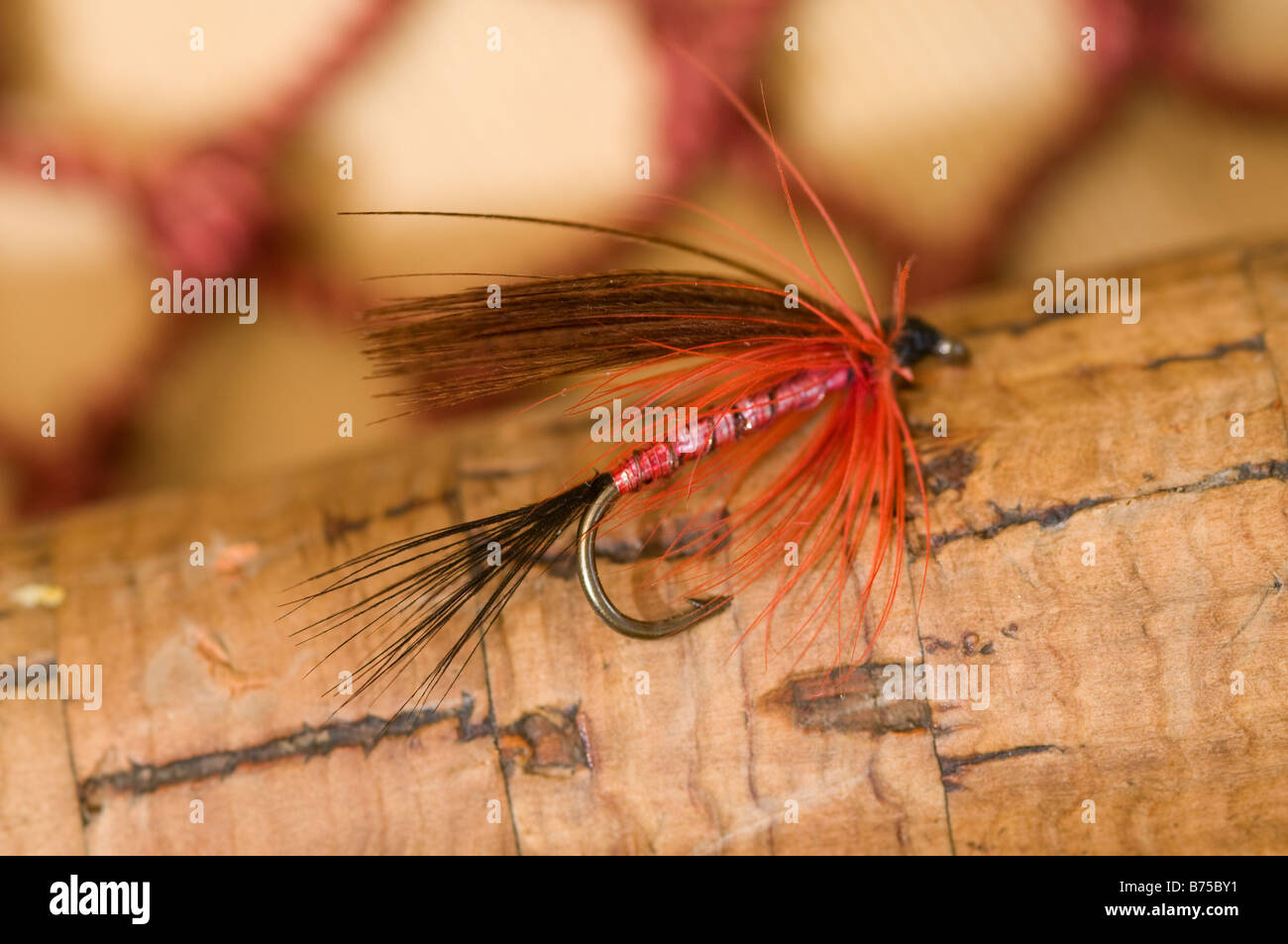fishing fly for trout U.K. England Stock Photo