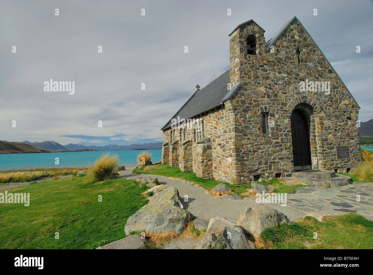 Church of the Good Shepherd Lake Tekapo Canterbury Stock Photo