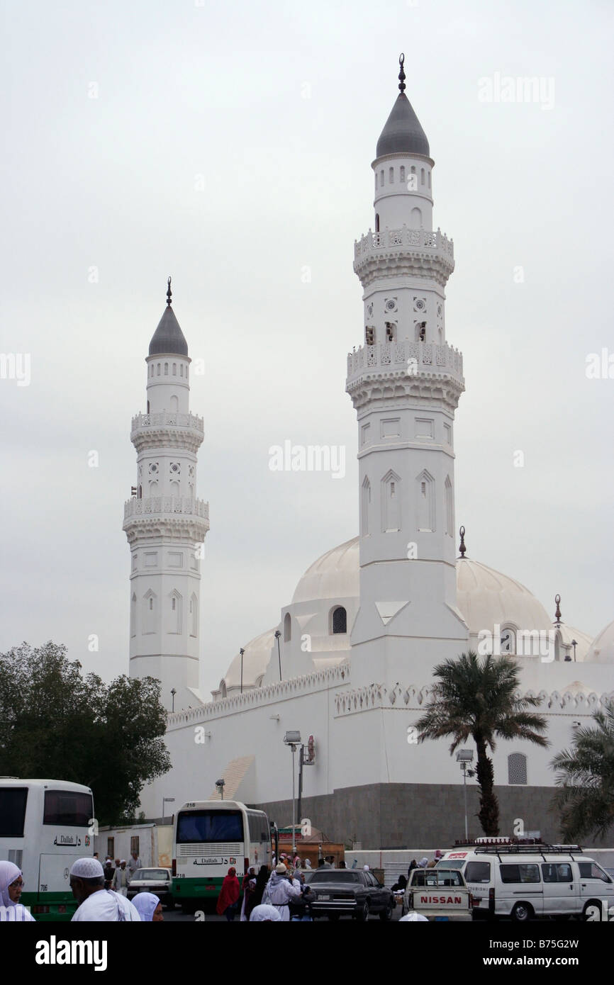 Masjid Quba Islam's first mosque near Medina in Saudi Arabia Stock