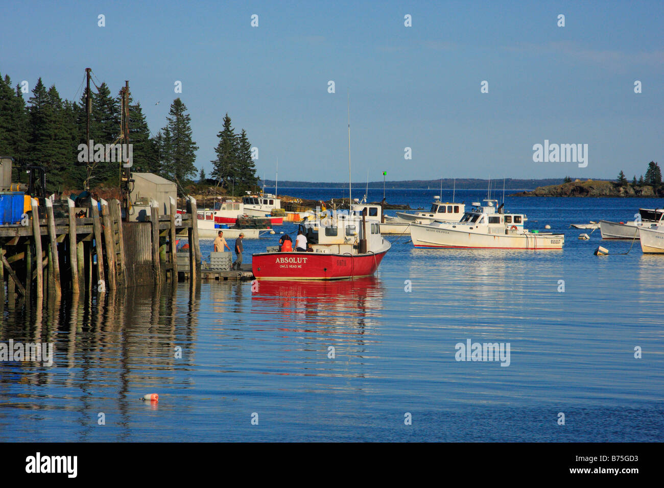 Harbor, Owls Head, Maine, USA Stock Photo Alamy