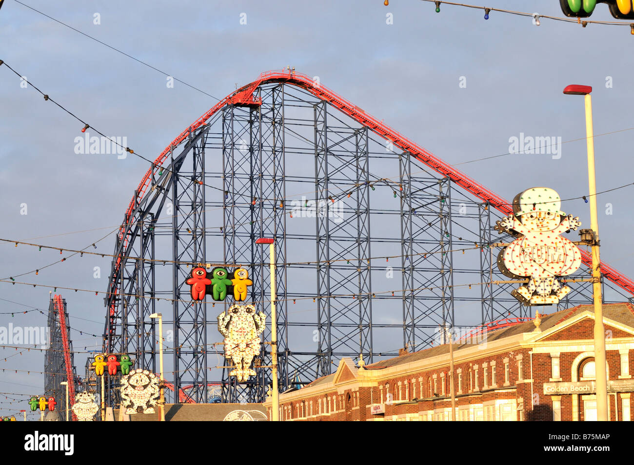 Blackpool Seaside resort [ the big one] Stock Photo Alamy