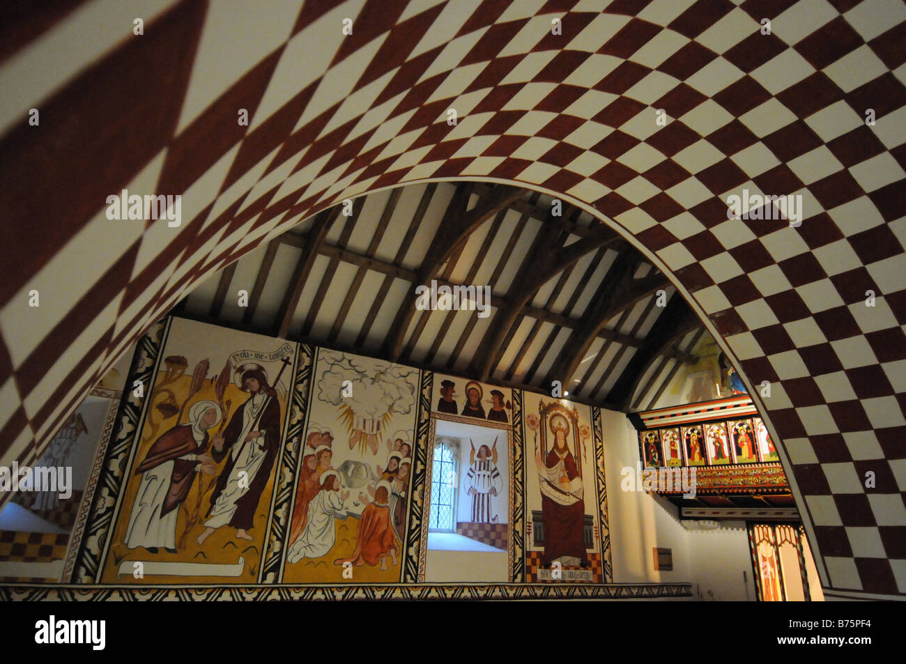 Ornate Wall And Ceiling Decorations St Teilo Church Museum Of