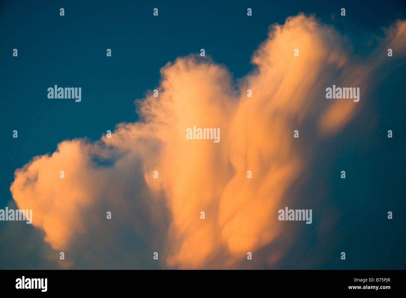 Unusual Updraft Cloud Stock Photo