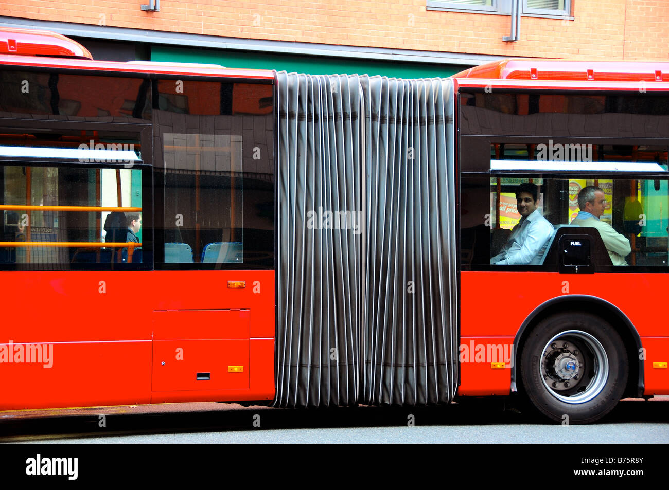 Bendy bus, London, England Stock Photo