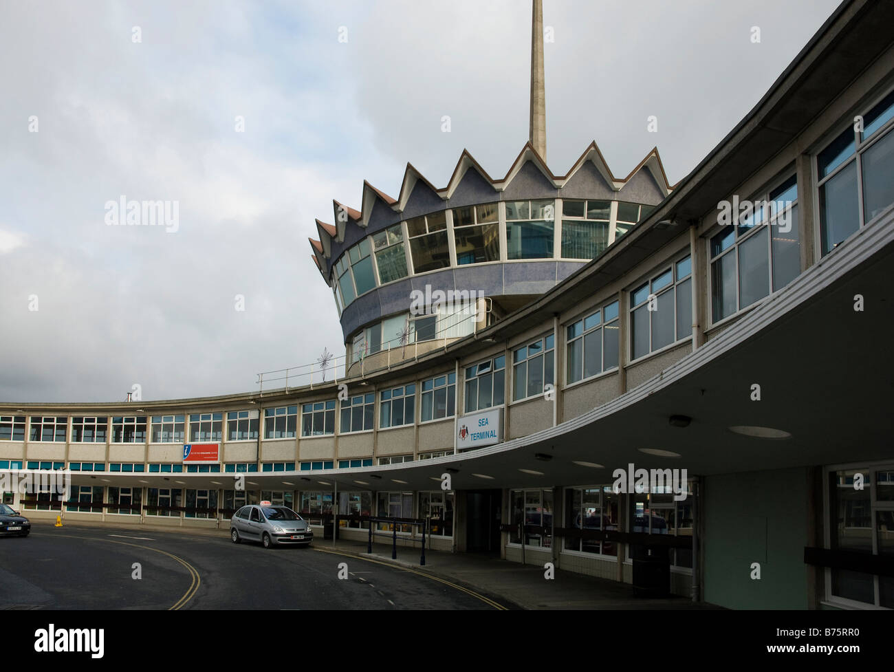 The Iconic three legged shape Sea terminal in Douglas, Isle of Man