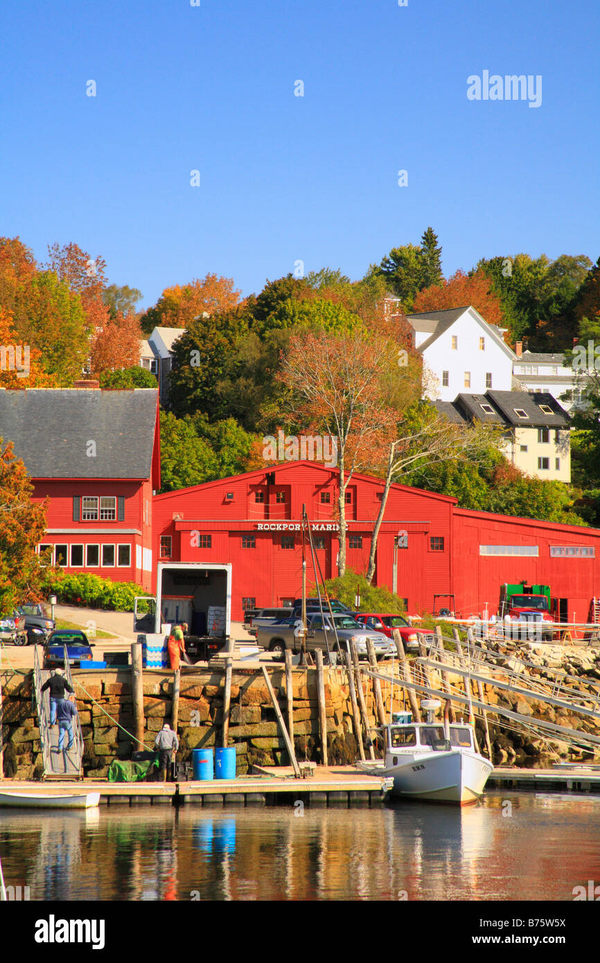 Harbor, Rockport, Maine, USA Stock Photo Alamy