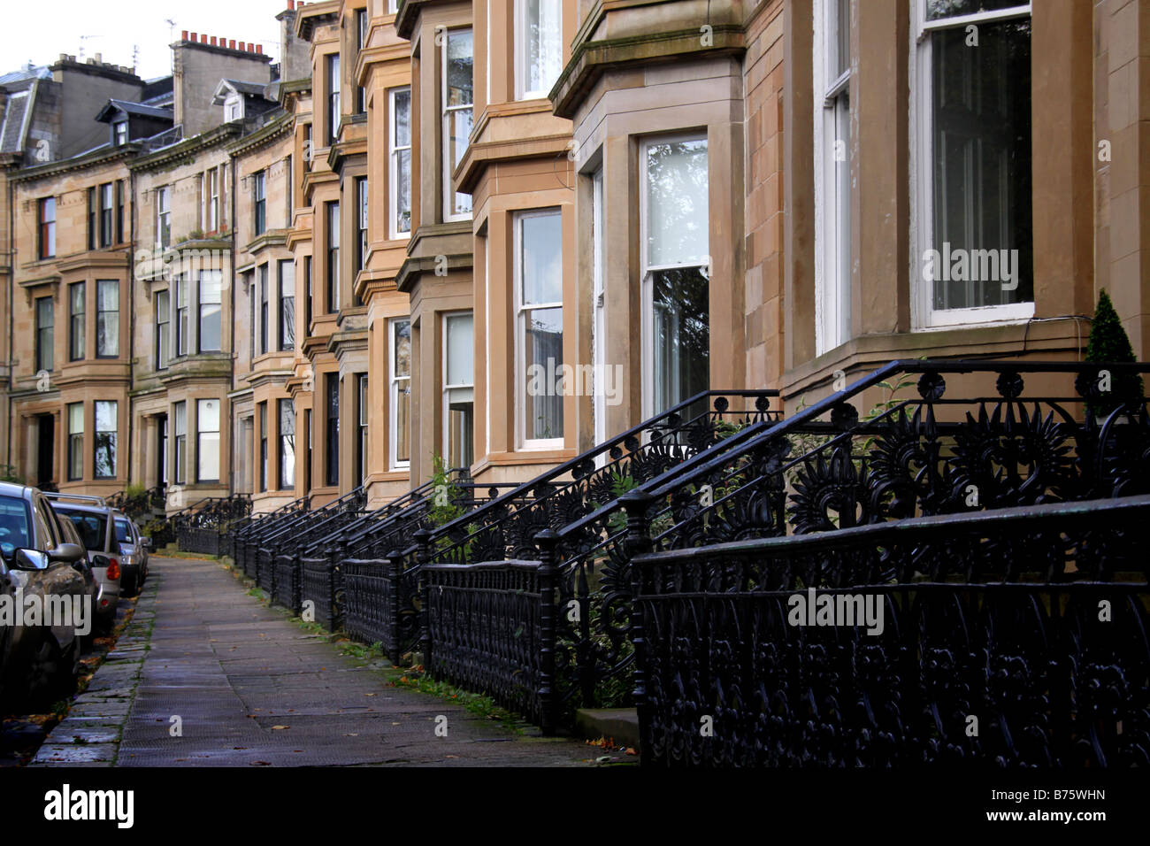 Glasgow west end houses hires stock photography and images Alamy