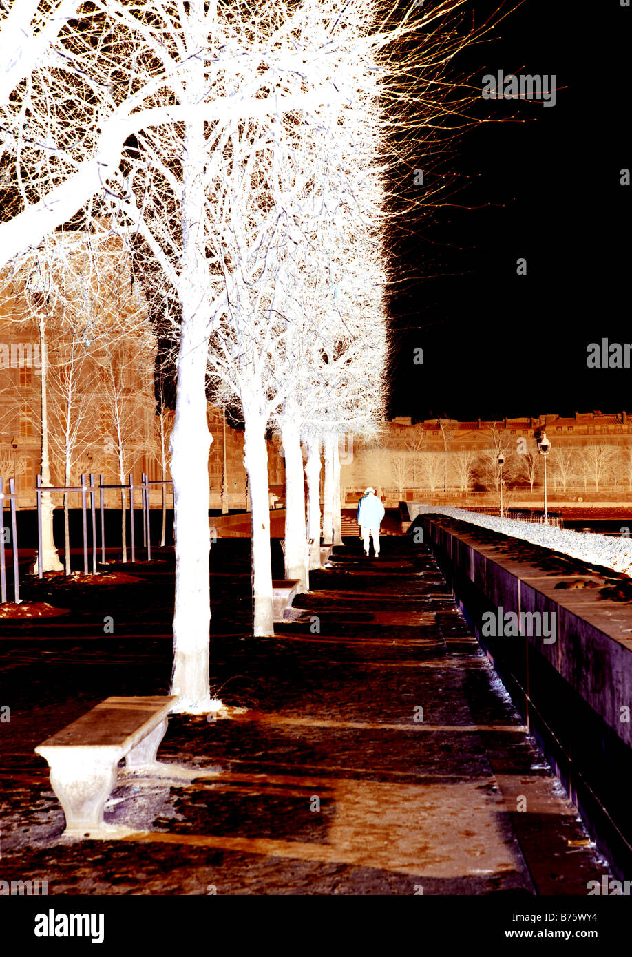 Lonely man walking hi-res stock photography and images - Alamy