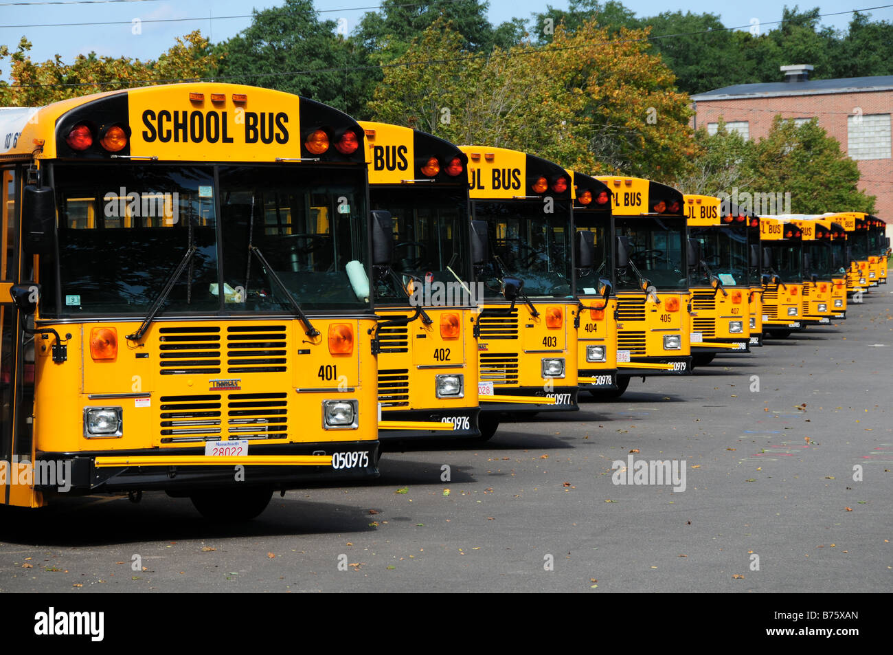 School buses usa hi-res stock photography and images - Alamy