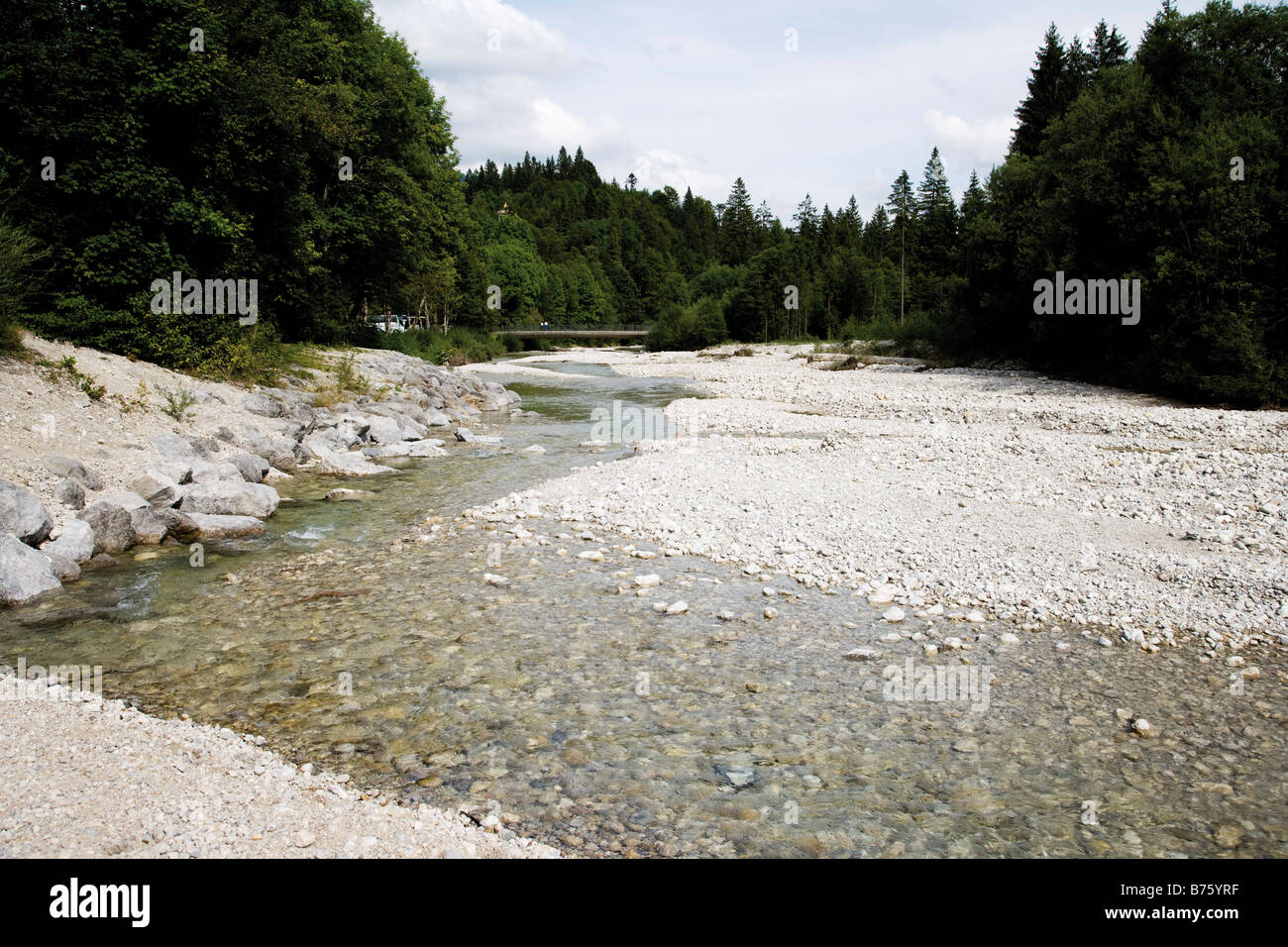 Empty Ribers Germany, Bavaria, empty riverbed Stock Photo - Alamy