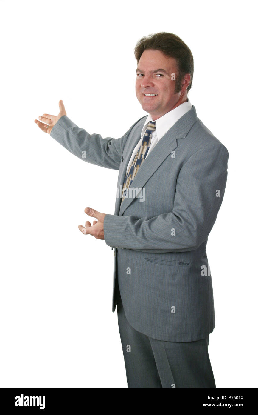 Presentation man suit Cut Out Stock Images & Pictures - Alamy