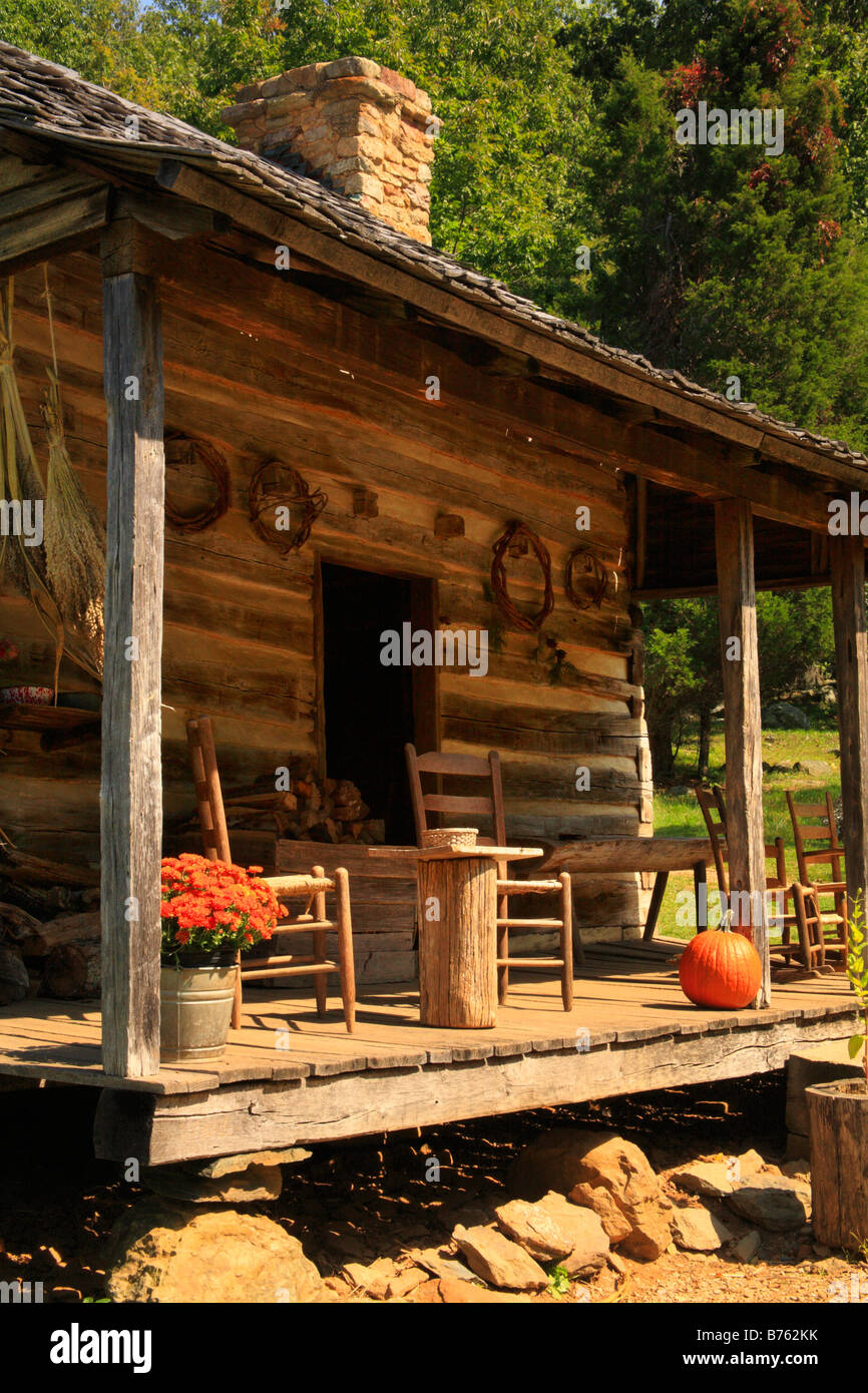 Log Cabin Humpback Rocks Farmstead Blue Ridge Parkway Virginia