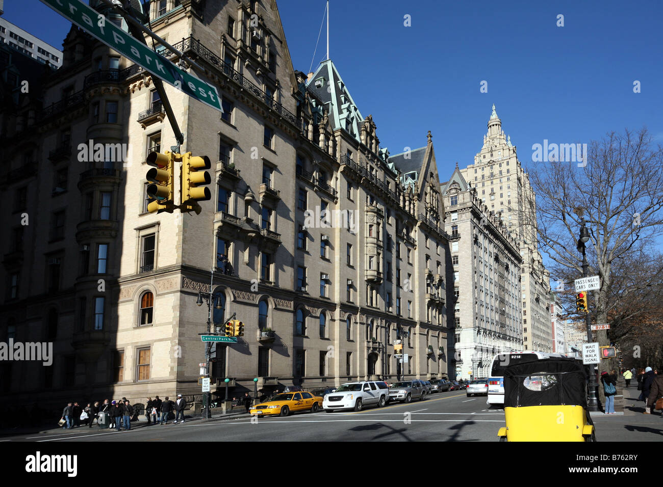 Central Park West, the Dakota Apartment Building Stock Photo Alamy
