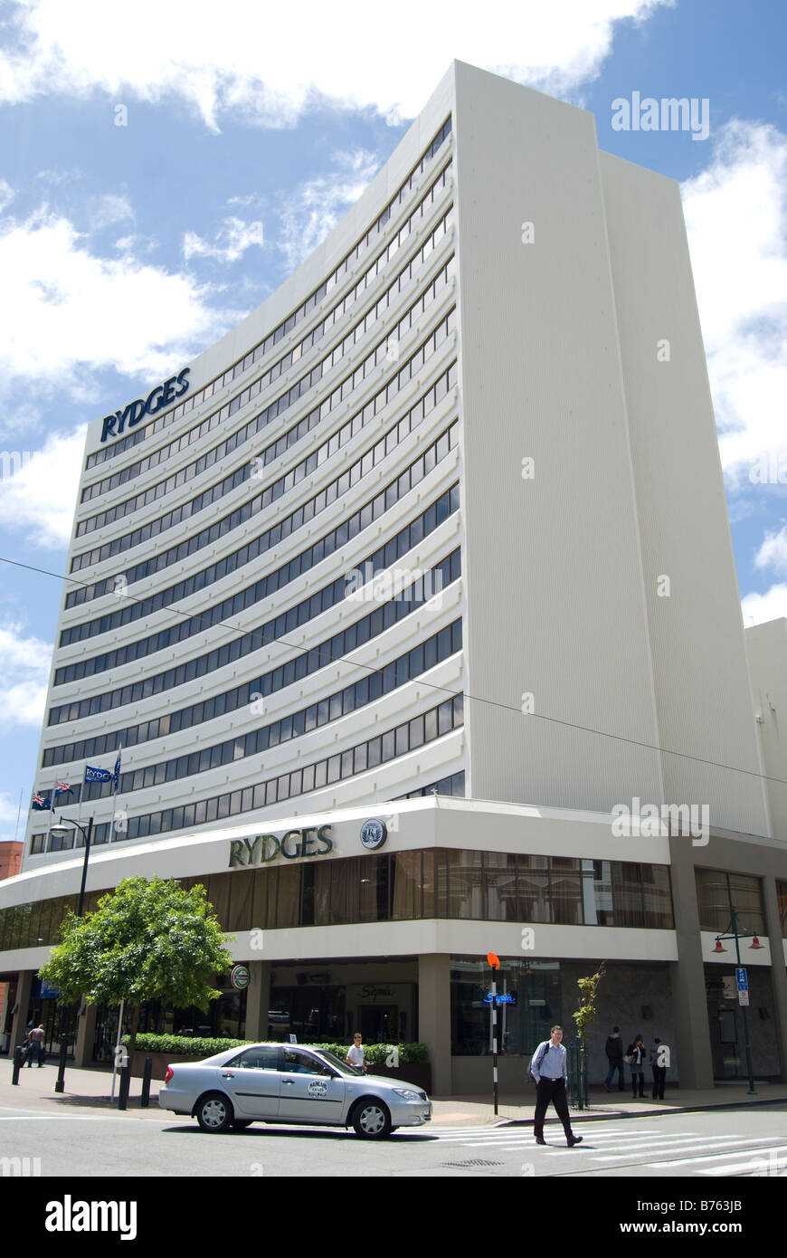 Rydges Hotel, Oxford Terrace, Christchurch, Canterbury, New Zealand Stock Photo