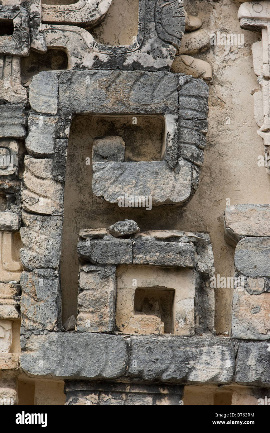 The Mayan Ruins at Hochob Mexico Stock Photo