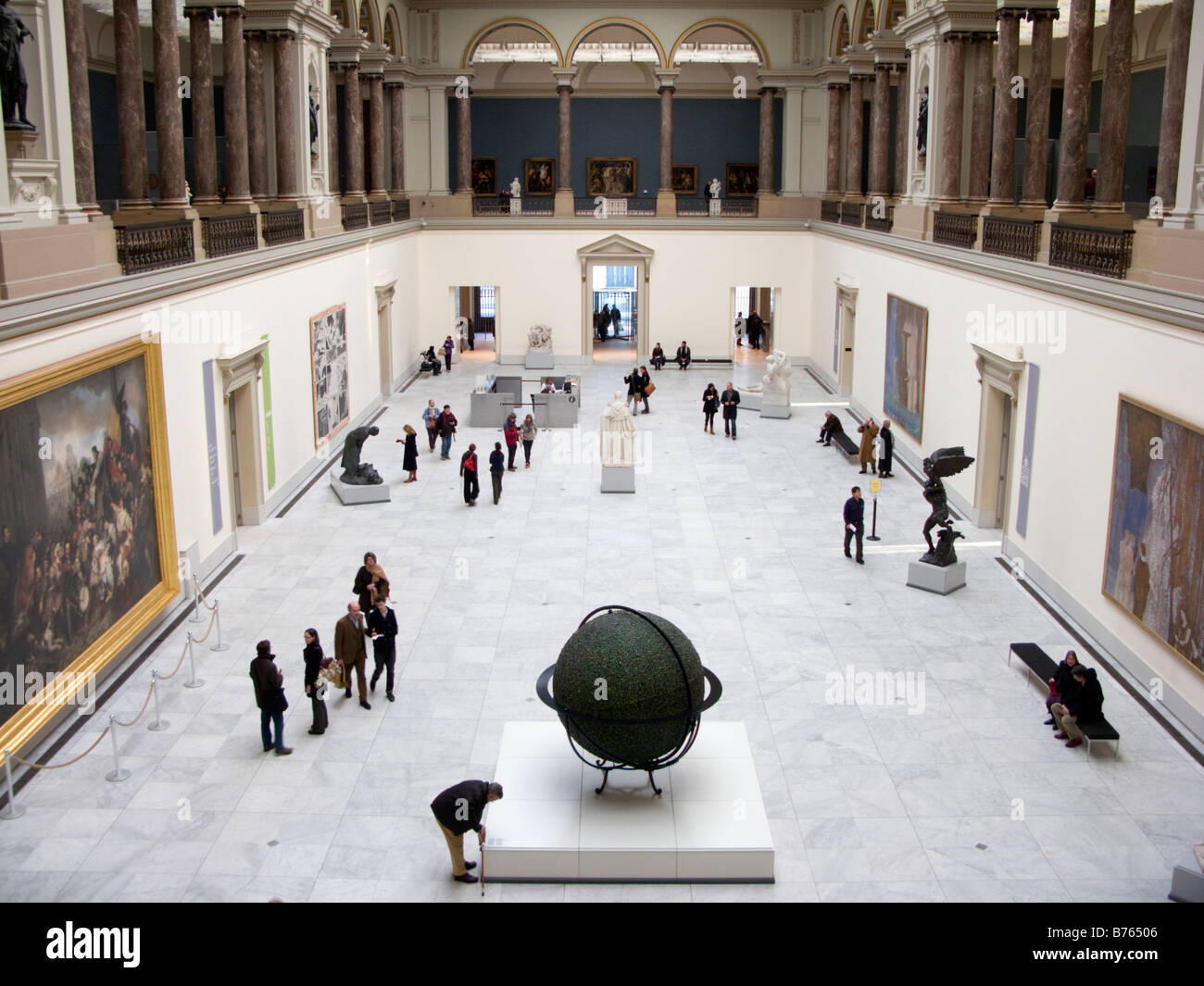 Interior of famous Musees royaux des Beaux Arts de Belgique or fine Arts Museum in Brussels Belgium 2009 Stock Photo