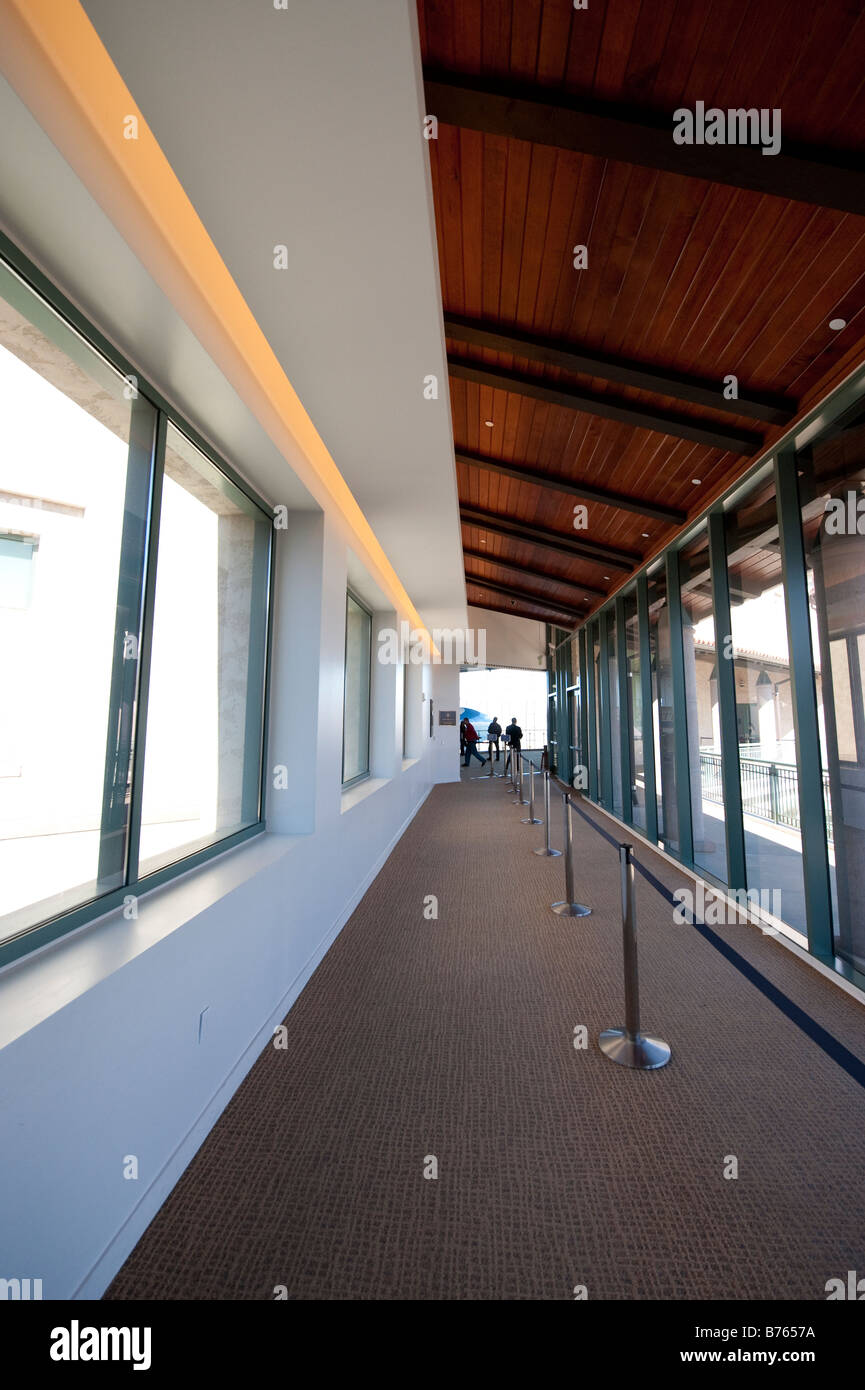 Hallway at the Ronald Reagan Library in Simi Valley California Stock Photo
