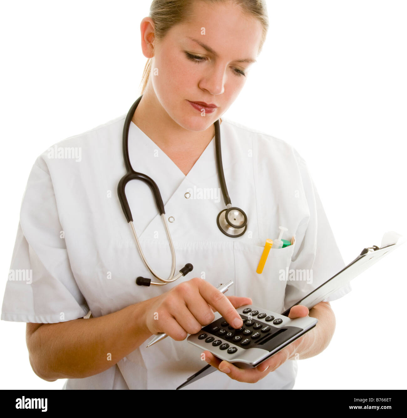 nurse working Stock Photo