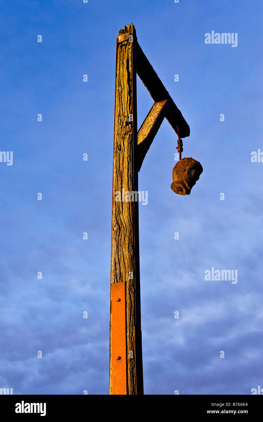 Winter's Gibbet in Northumberland Stock Photo Alamy