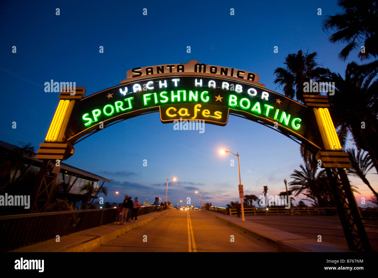Santa Monica Pier, Los Angeles, California, USA Stock Photo