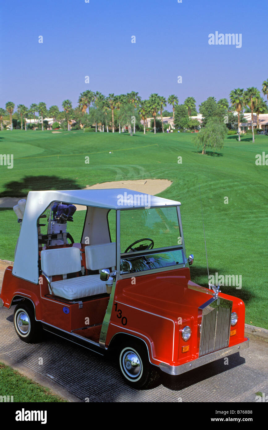 Golf Cart, Palm Desert, California (DT Stock Photo Alamy