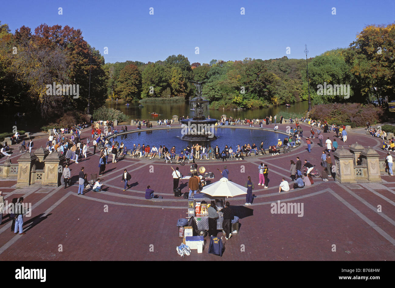 Bethesda Fountain, Central Park, Manhattan, New York Stock Photo Alamy
