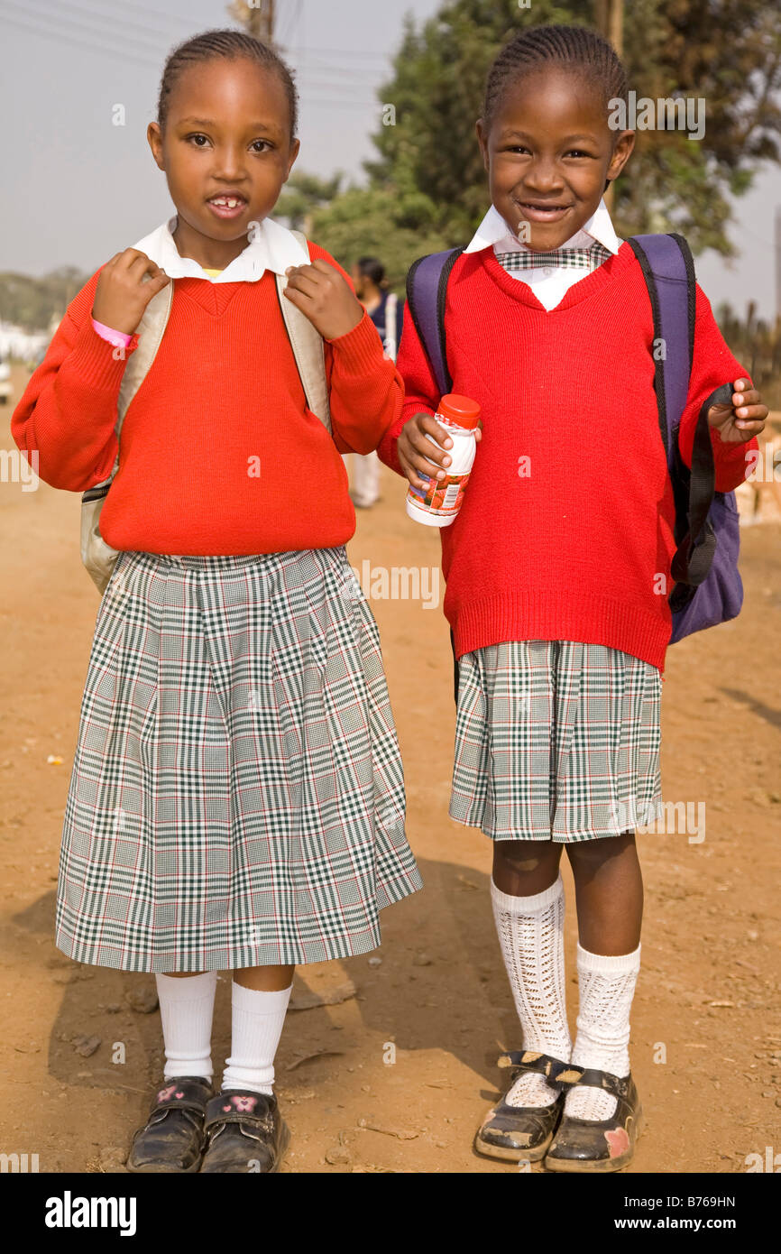 School children Nairobi Kenya Africa Stock Photo Alamy