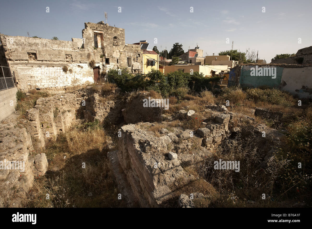 Roman Triconch Building Rodos Island of Rhodes Greece Stock Photo - Alamy