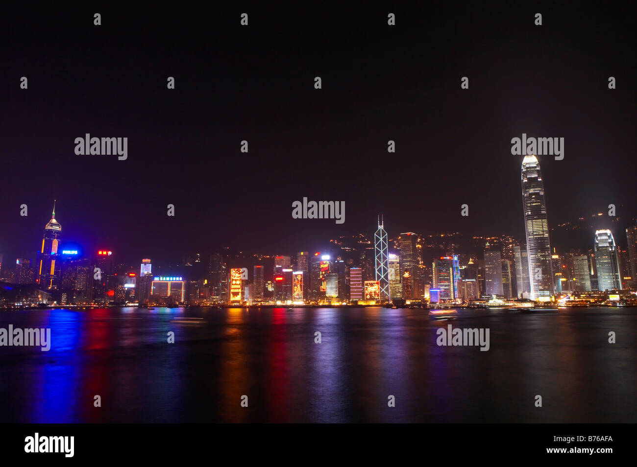 Hong Kong Victoria Harbour and city skyline Stock Photo - Alamy