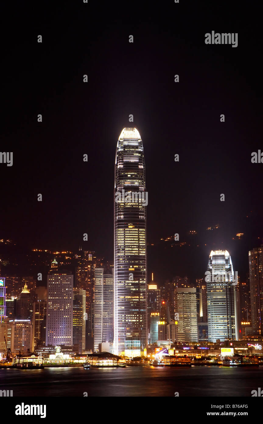 Hong Kong Victoria Harbour and city skyline Stock Photo - Alamy