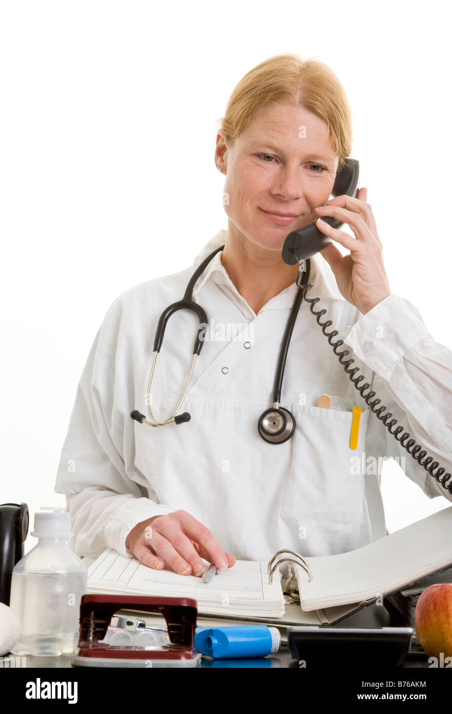 female doctor in her surgery Stock Photo