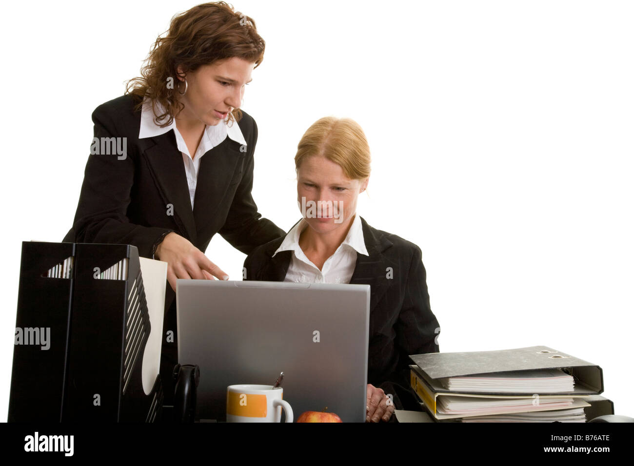 Two clerks at the office Stock Photo Alamy