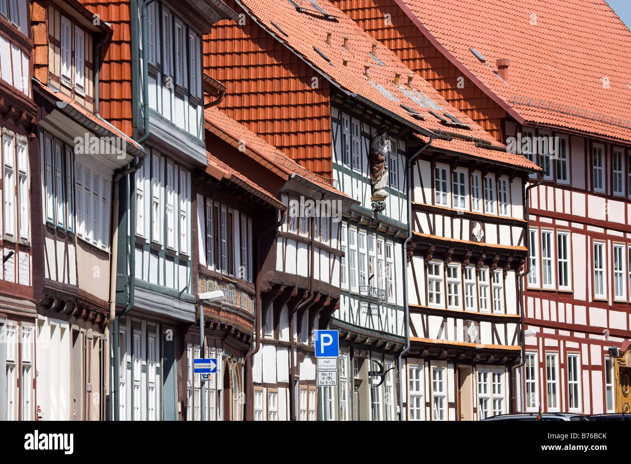 frame houses in Duderstadt Lower Saxony Stock Photo