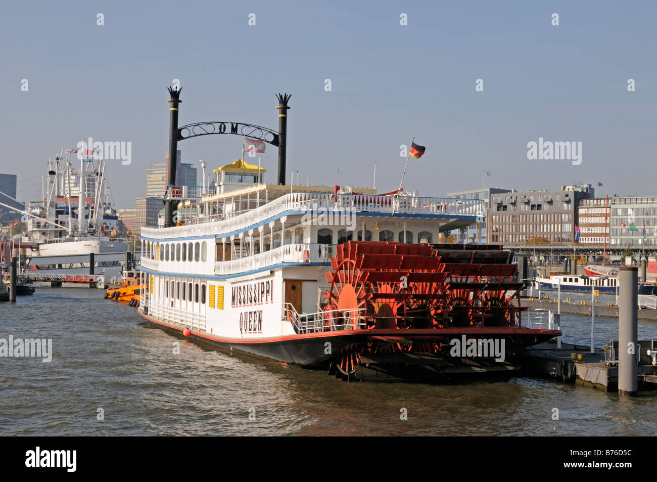 Mississippi Queen im Hamburger Hafen Deutschland Mississippi Queen in
