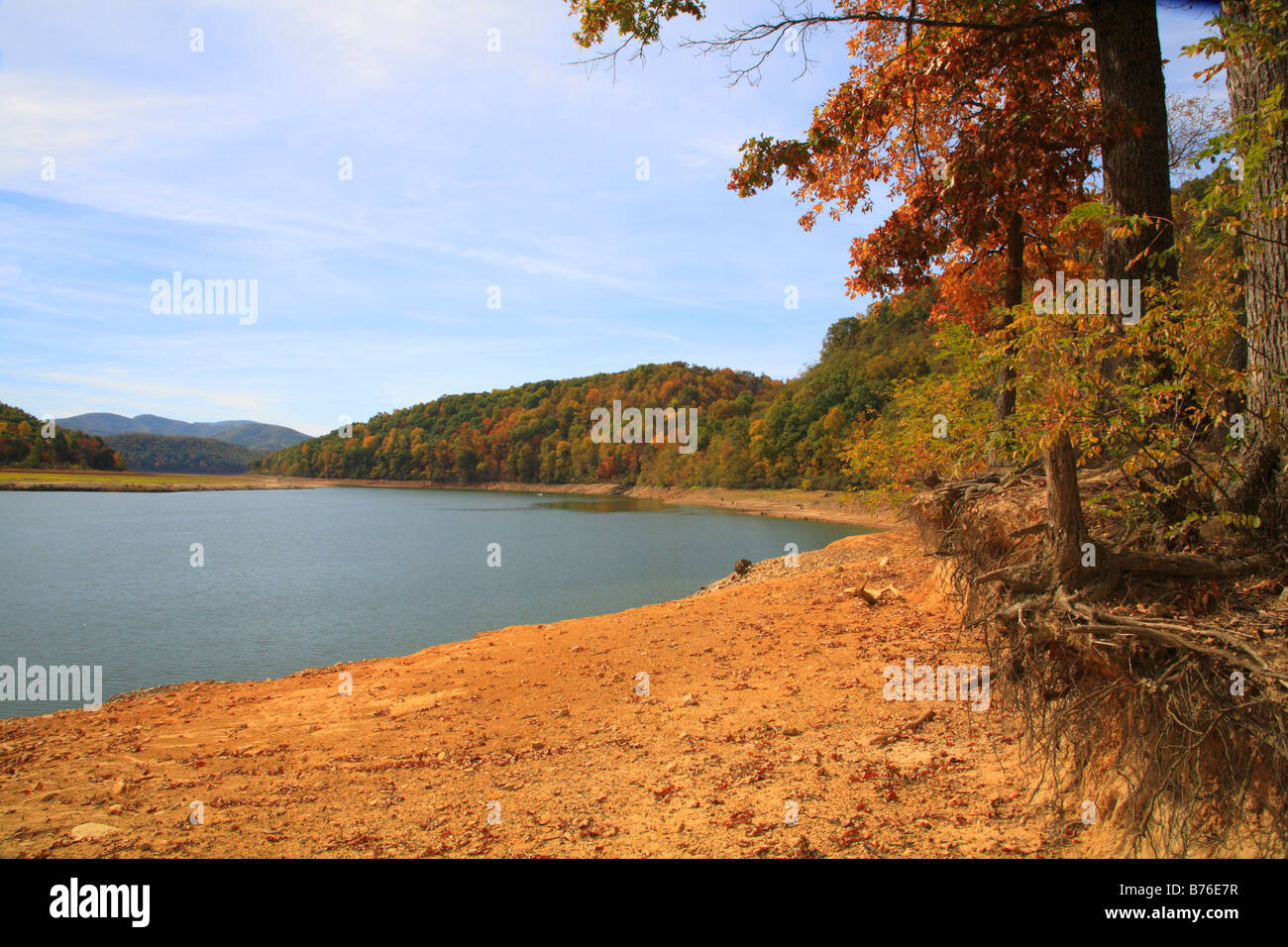 Drought at Lake Moomaw, Covington, Virginia, USA Stock Photo Alamy