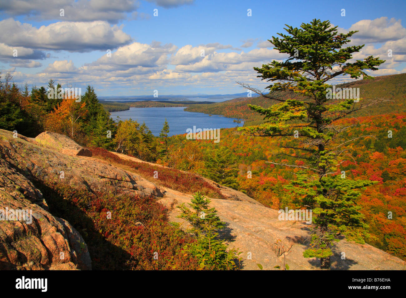 View Of Eagle Lake From the Bubbles Trail, Acadia National Park, Maine ...
