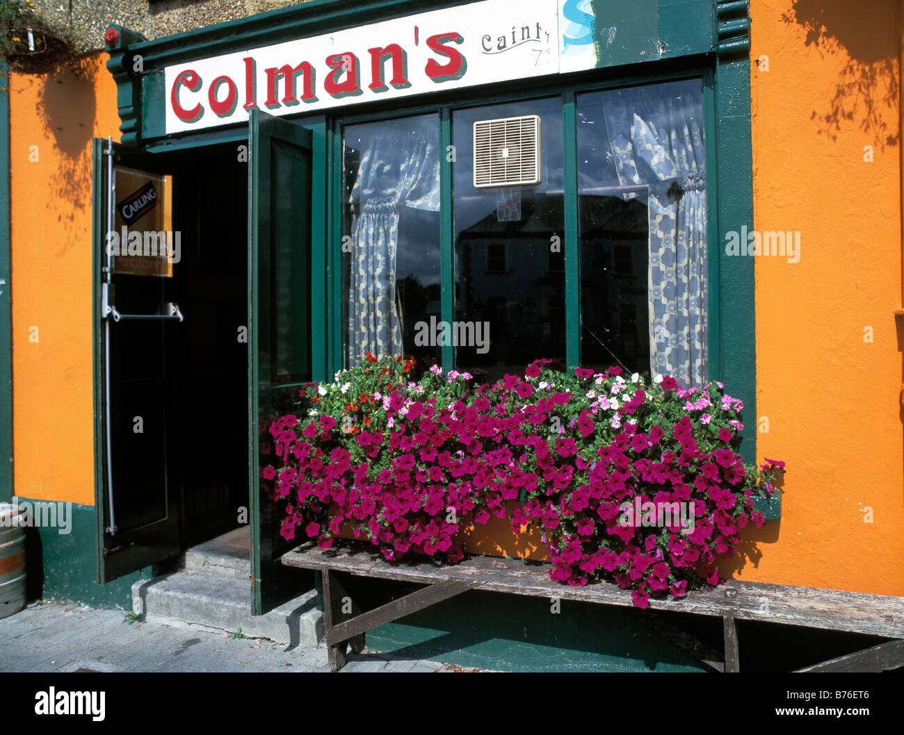 askeaton village county limerick, ireland, pub in rural ireland Stock