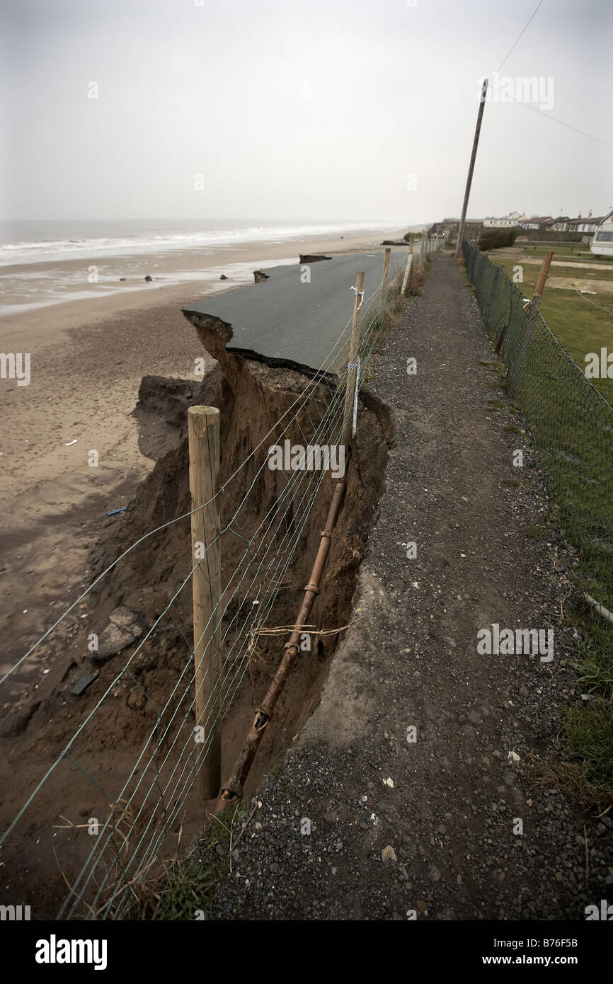 Coastal erosion uk houses high resolution stock photography and images