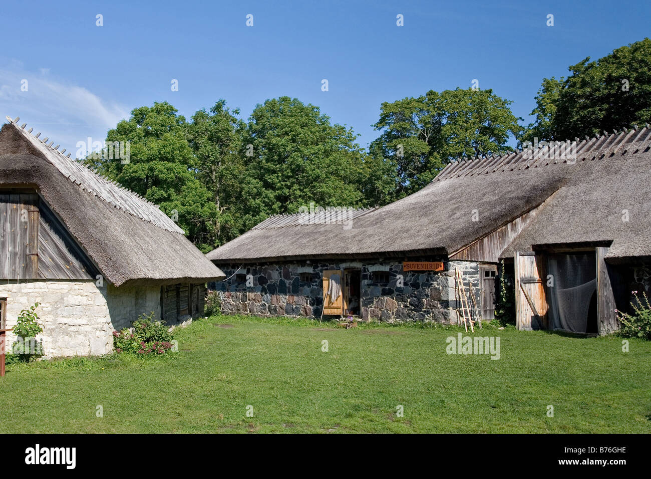 Muhu Museum at Koguva Village, Muhu Island, Estonia, Europe Stock Photo ...