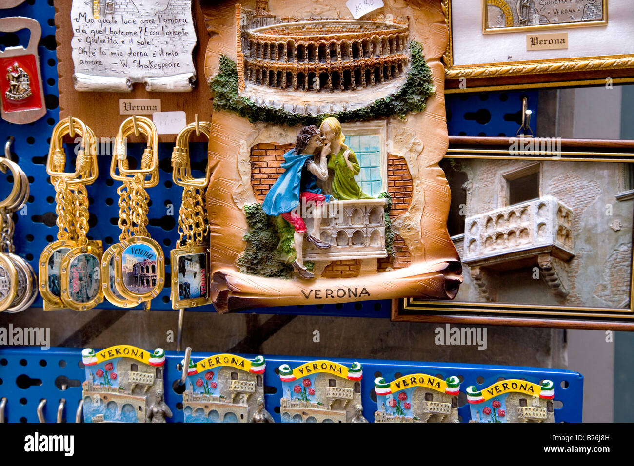 Romeo and Julia, Souvenirs, Verona, Italy Stock Photo Alamy