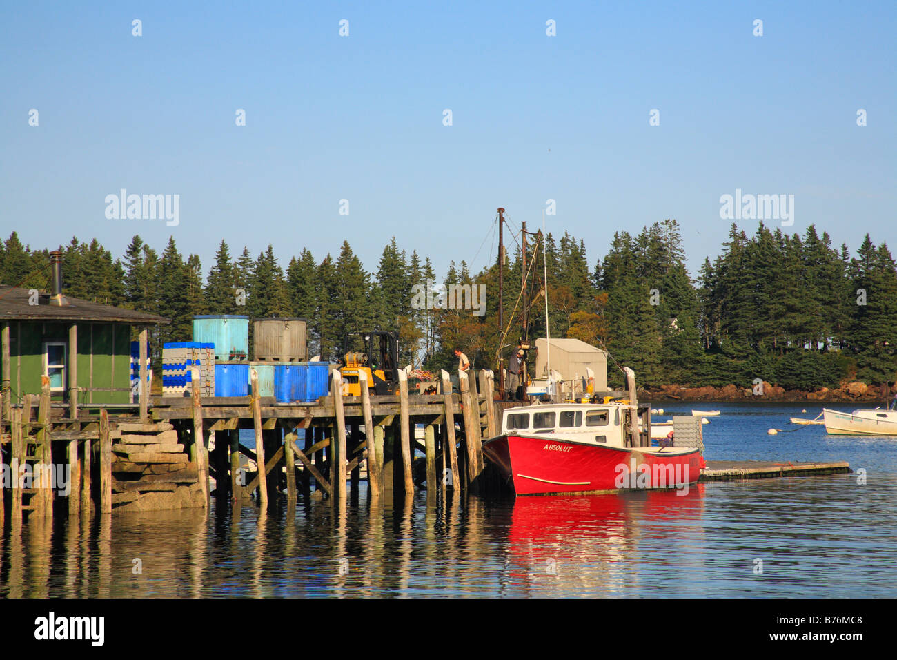 Harbor, Owls Head, Maine, USA Stock Photo Alamy