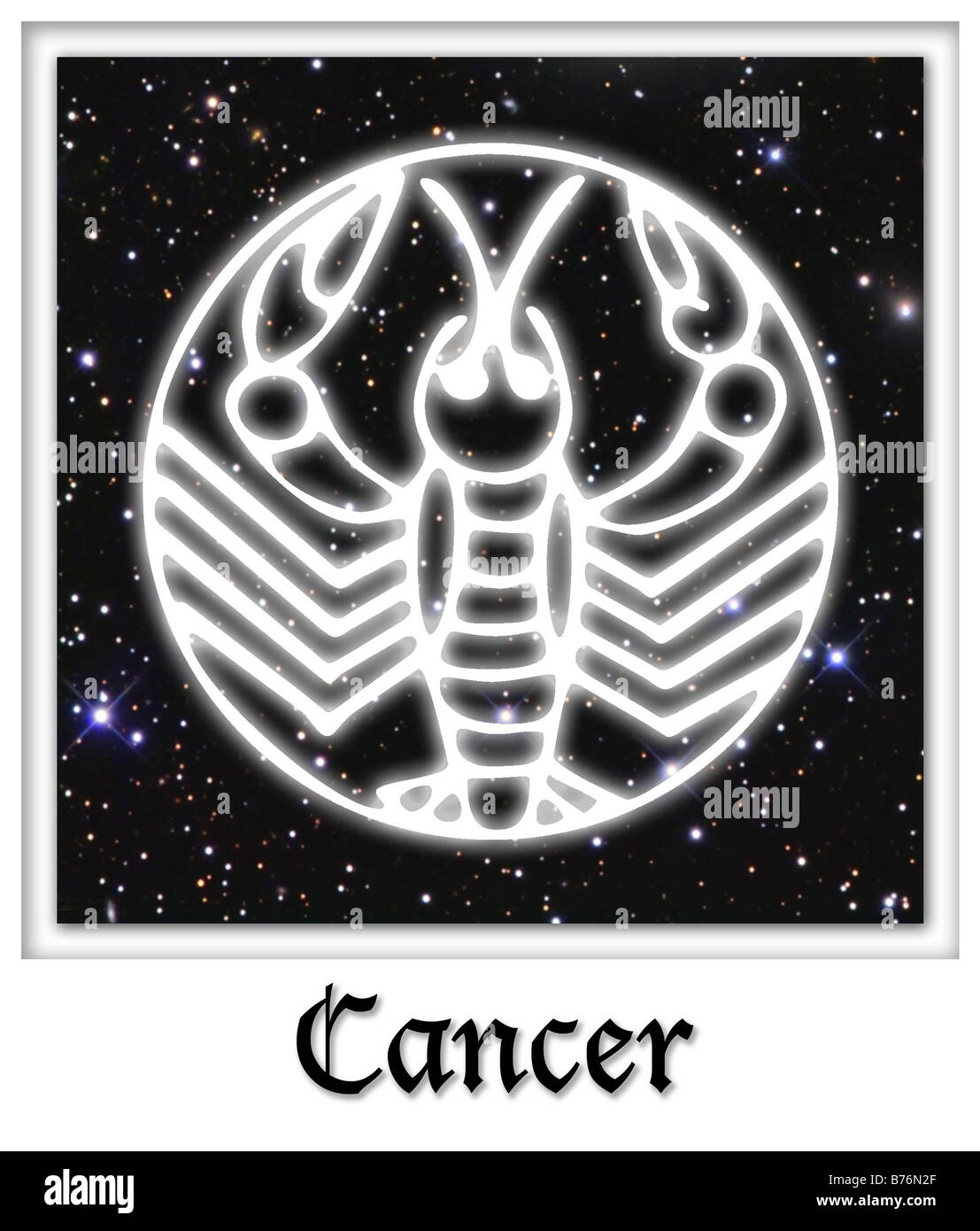 Cancer Astrological Astrology Horoscope Birth Sign Stock Photo