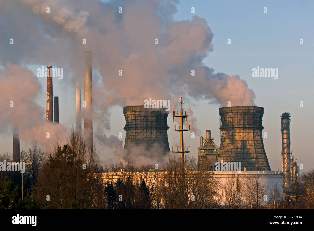 Oil refinery, Germany. Stock Photo