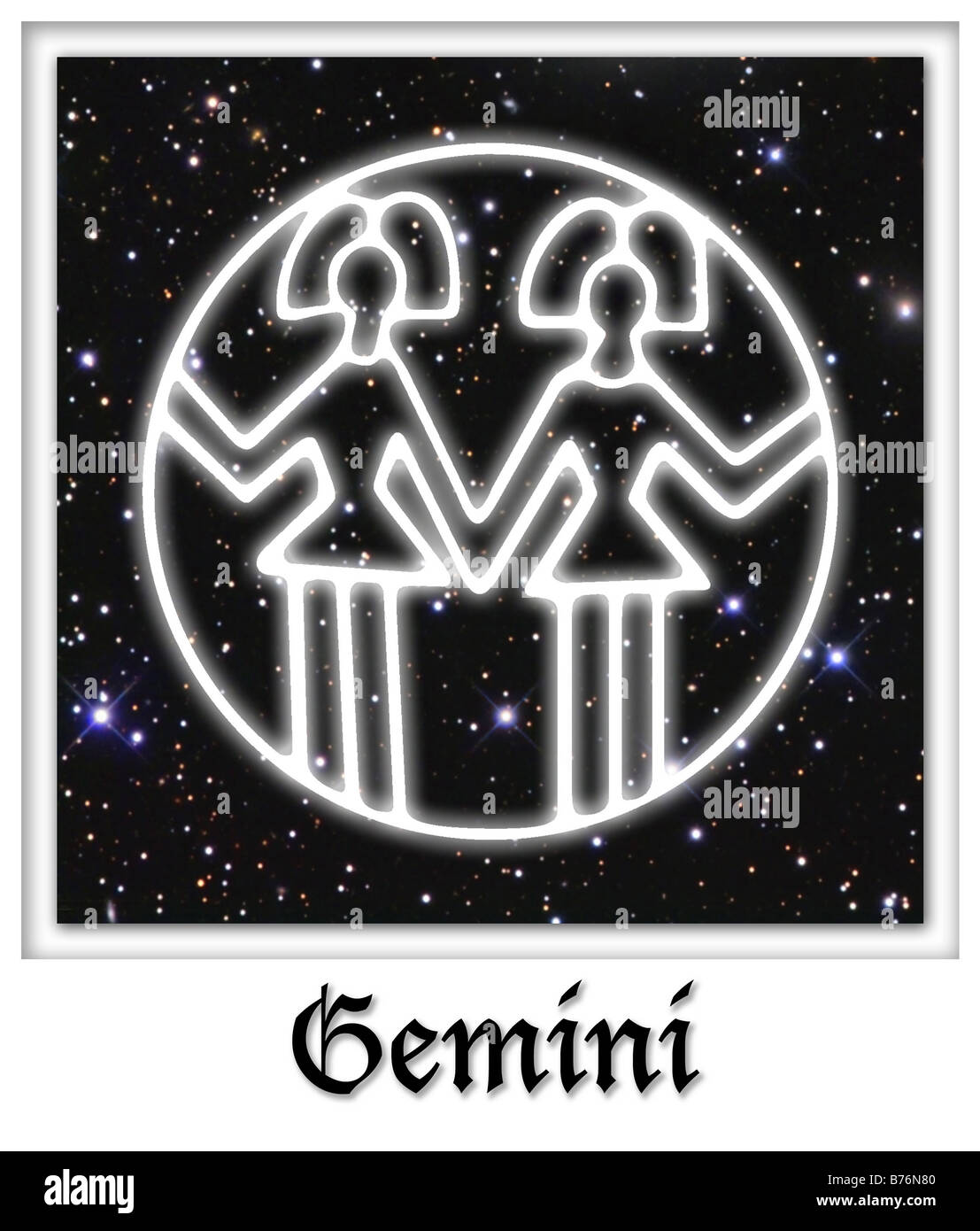 Pisces Astrological Astrology Horoscope Birth Sign Stock Photo