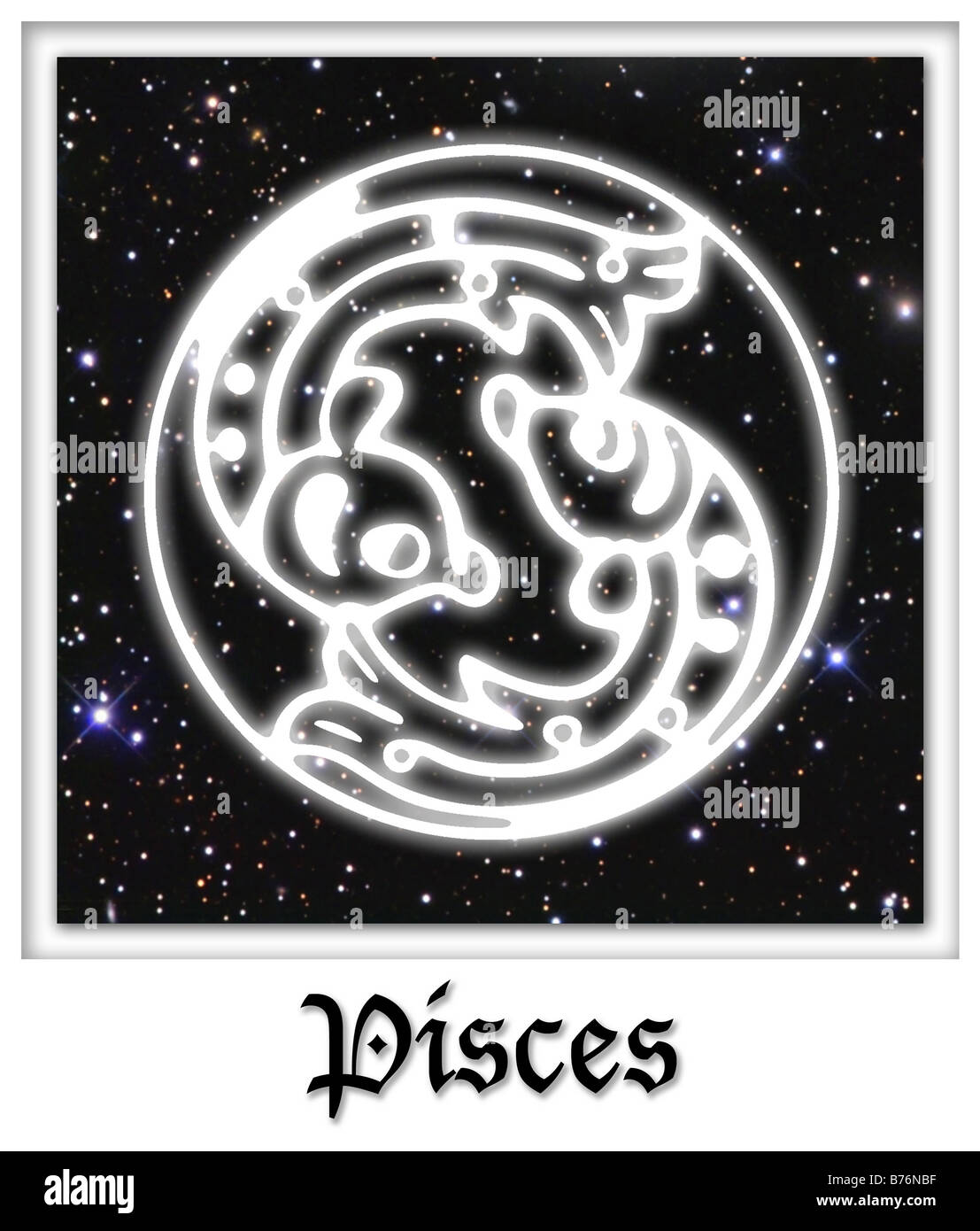 Pisces Astrological Astrology Horoscope Birth Sign Stock Photo