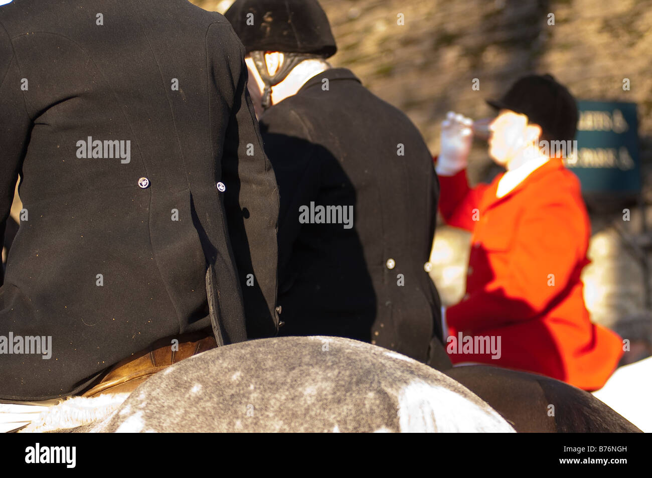 Lacock Teh Avon Vale hunt on Boxing day Stock Photo