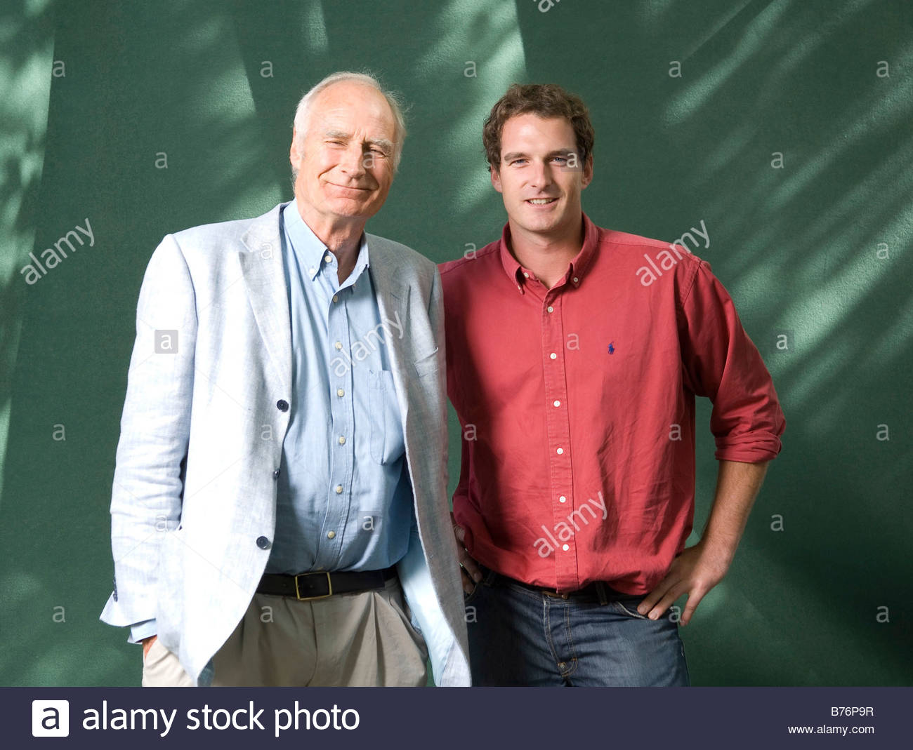 Peter Snow and son Dan Snow BBC Television Presenters Stock Photo Alamy