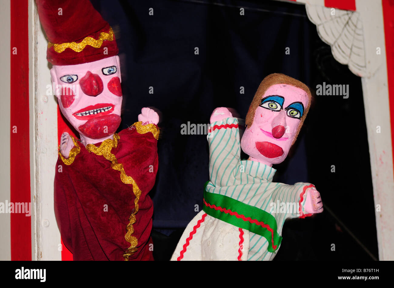 Punch and Judy Glove puppet puppeteer Stock Photo Alamy