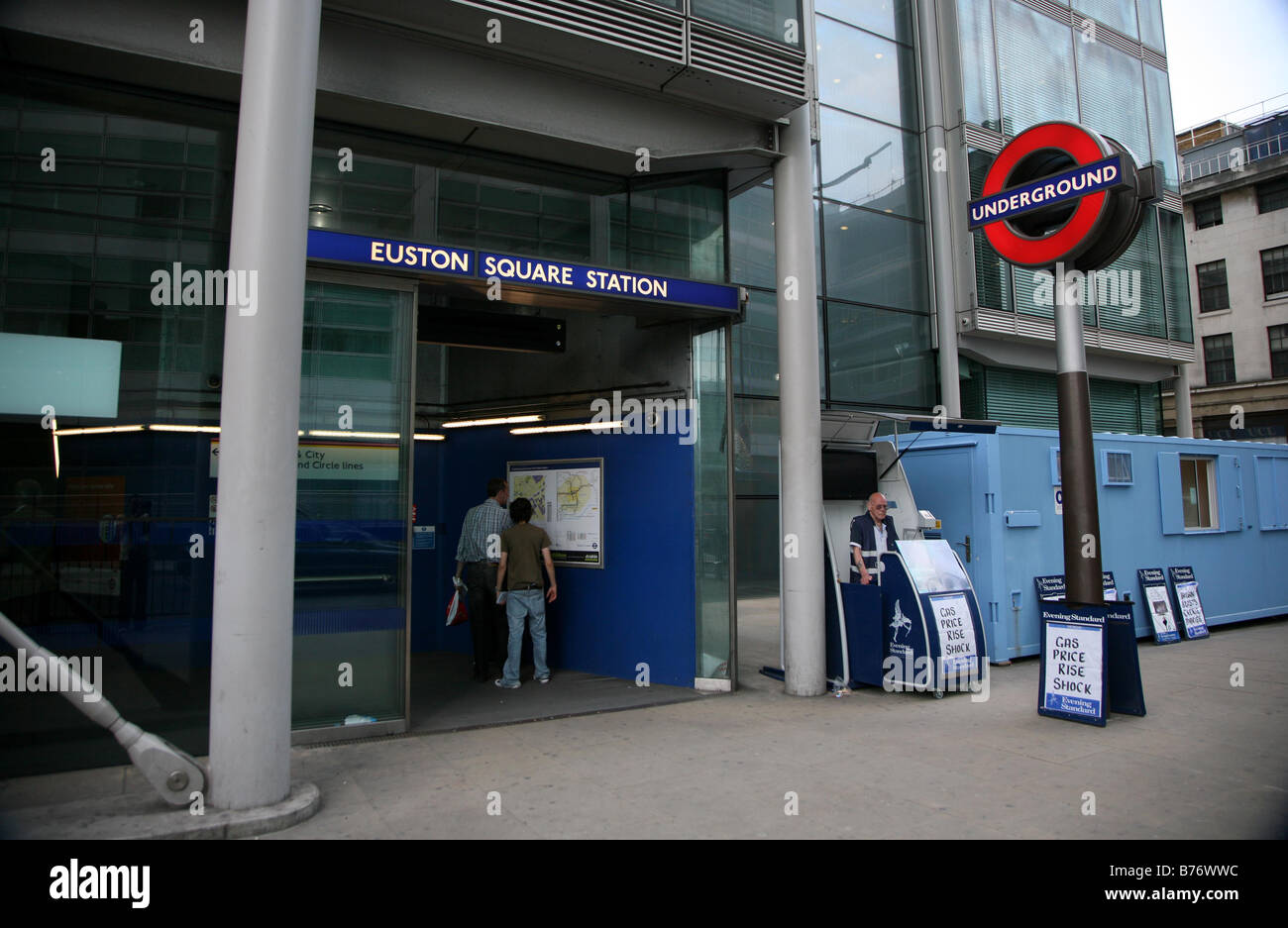 General View GV of Euston Square Station Underground in London England UK Stock Photo