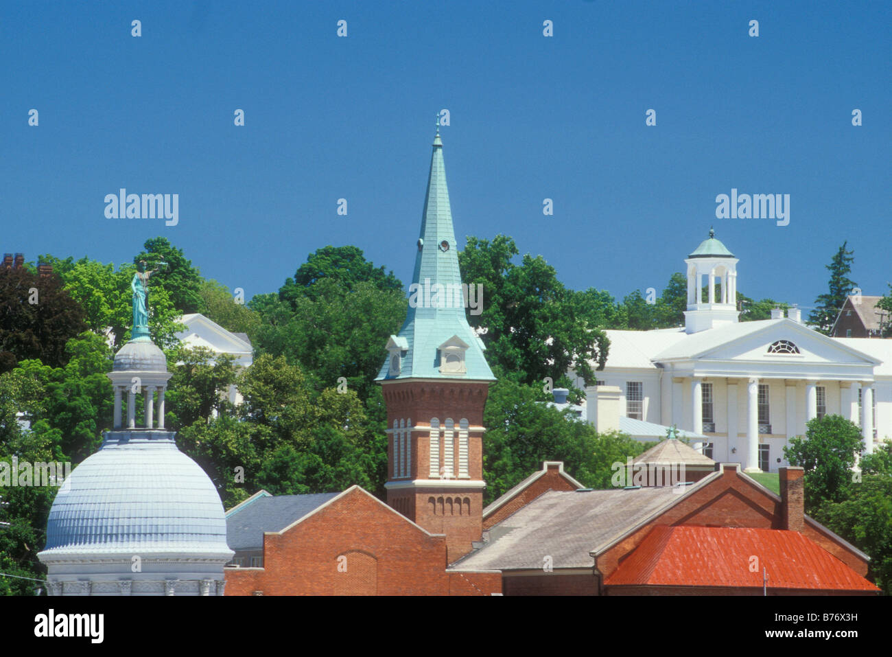 Skyline, Staunton, Virginia, USA Stock Photo